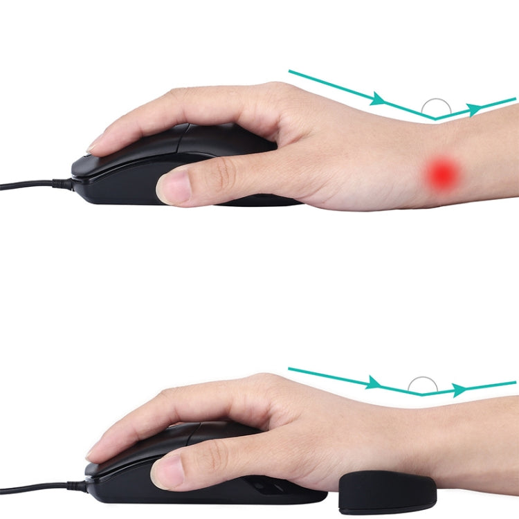 Silicone Wrist Support Mouse Pad Mobile Palm Rest Office Hand Rest, Spec:Black Left Hand - Mouse Pads by buy2fix | Online Shopping UK | buy2fix