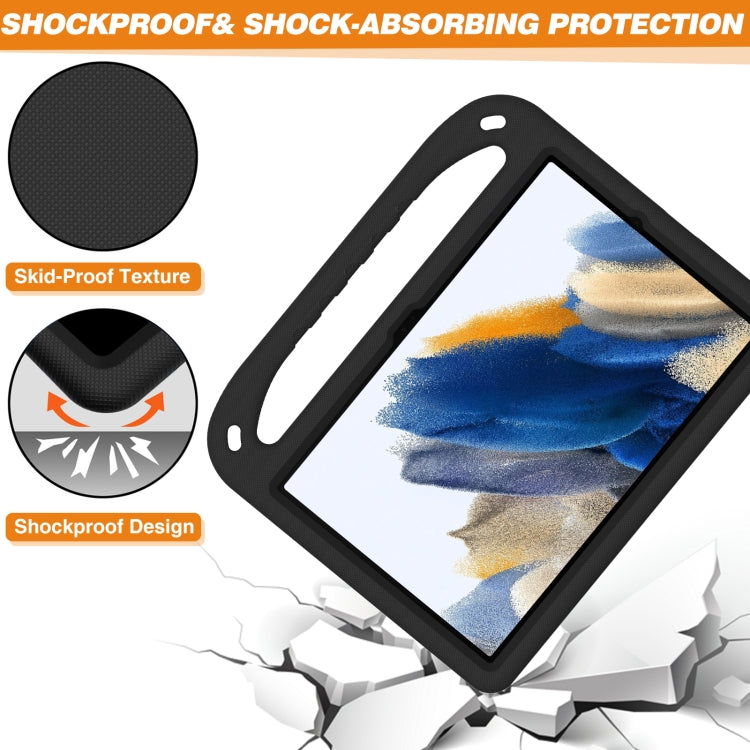 For Samsung Galaxy Tab A9+ Handle EVA Shockproof Tablet Case with Holder(Black) - Galaxy Tab A9+ by buy2fix | Online Shopping UK | buy2fix