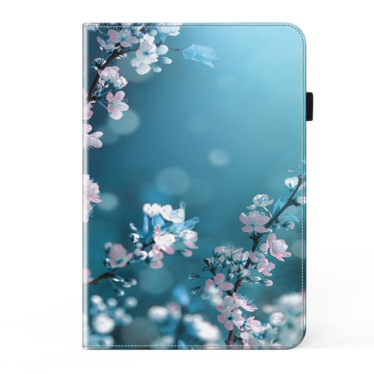 For Samsung Galaxy Tab S7+ / S8+ / S9+ Crystal Texture Painted Leather Tablet Case(Plum Bossom) - Galaxy Tab S9+ Cases by buy2fix | Online Shopping UK | buy2fix