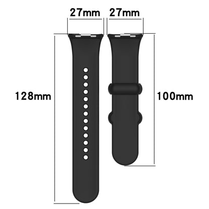 For Xiaomi Mi Band 8 Pro Solid Color Black Buckle Silicone Watch Band(Yellow) - Watch Bands by buy2fix | Online Shopping UK | buy2fix