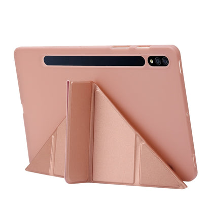 For Samsung Galaxy Tab S9+ Deformation Silicone Leather Tablet Case(Lavender) - Galaxy Tab S9+ Cases by buy2fix | Online Shopping UK | buy2fix