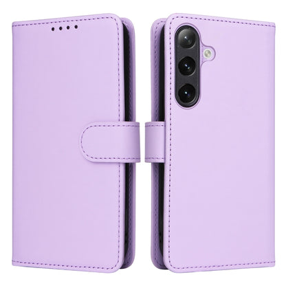 For Samsung Galaxy S24 5G BETOPNICE BN-005 2 in 1 Detachable Imitate Genuine Leather Phone Case(Light Purple) - Galaxy S24 5G Cases by BETOPNICE | Online Shopping UK | buy2fix