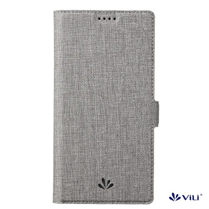 For iPhone 15 ViLi K Series Dual-side Buckle Magsafe Leather Phone Case(Grey) - iPhone 15 Cases by ViLi | Online Shopping UK | buy2fix