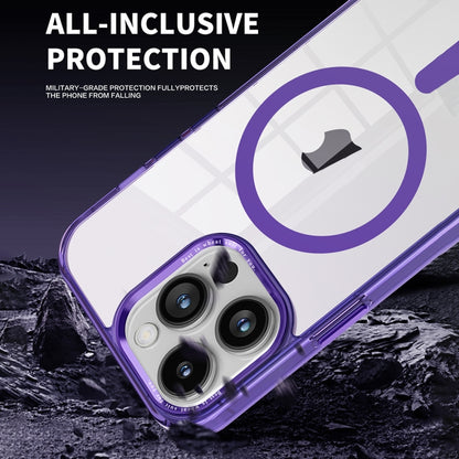 For iPhone 15 Pro Ice Color Magnetic Series PC + Acrylic Magsafe Phone Case(Black) - iPhone 15 Pro Cases by buy2fix | Online Shopping UK | buy2fix