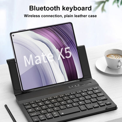 For Huawei Mate X5 GKK Gear Adjustment Bluetooth Keyboard Leather Case with Capacitive Pen + Phone Case(Green) - Huawei Keyboard by GKK | Online Shopping UK | buy2fix