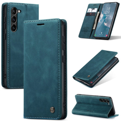 For Samsung Galaxy S24+ 5G CaseMe 013 Multifunctional Horizontal Flip Leather Phone Case(Blue) - Galaxy S24+ 5G Cases by CaseMe | Online Shopping UK | buy2fix