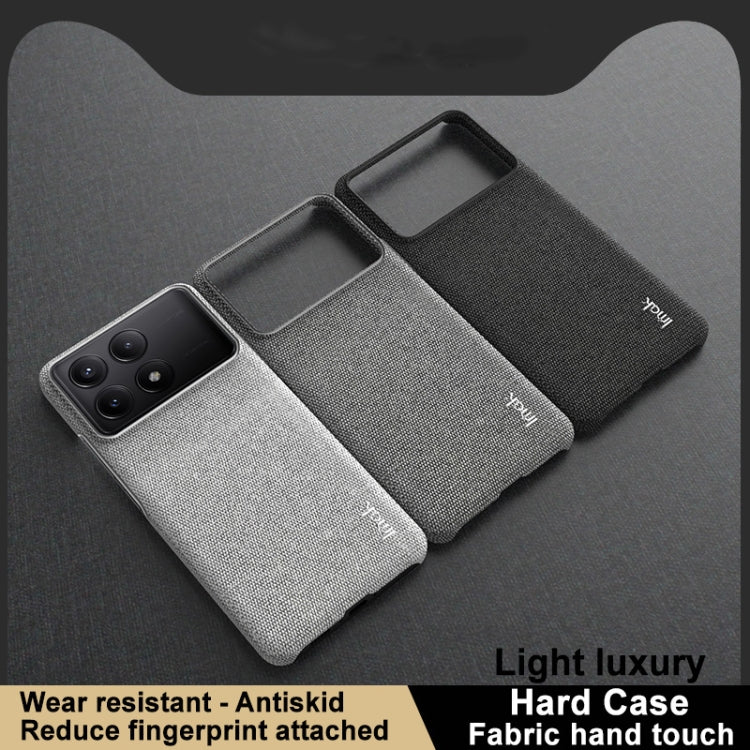 For Xiaomi Redmi K70 5G/K70 Pro 5G imak Ruiyi Series Cloth Texture PU + PC Phone Case(Black) - K70 Pro Cases by imak | Online Shopping UK | buy2fix