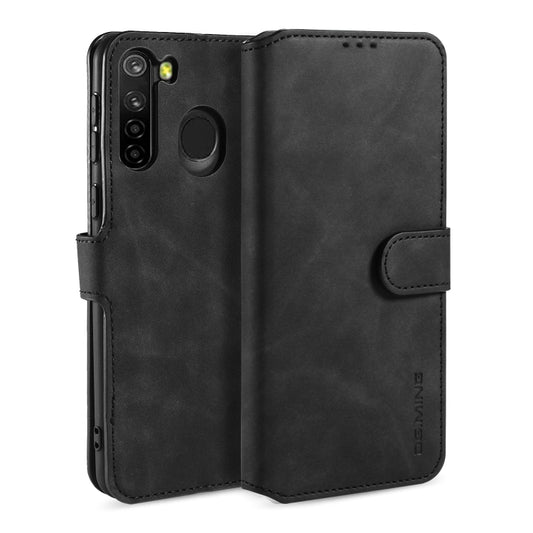 For Samsung Galaxy A21 (EU Version) DG.MING Retro Oil Side Horizontal Flip Case(Black) - Galaxy Phone Cases by DG.MING | Online Shopping UK | buy2fix