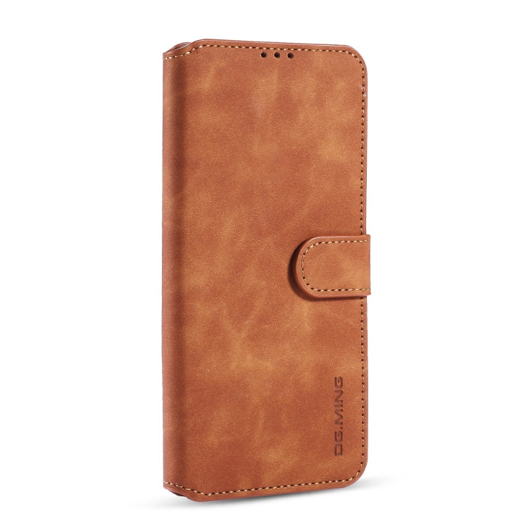 For Xiaomi Redmi 10X 4G / Redmi Note 9 DG.MING Retro Oil Side Horizontal Flip Case(Brown) - Xiaomi Cases by DG.MING | Online Shopping UK | buy2fix