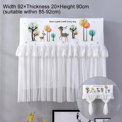 Do Not Take Dust-proof And Anti Direct Blowing Simple Wind Hanging Machine Air Conditioner Moon Cover, Size:Width 92 × Thickness 20 × Height 90cm(Cartoon Deer) - Dust Covers by buy2fix | Online Shopping UK | buy2fix