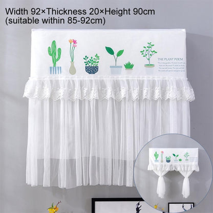 Do Not Take Dust-proof And Anti Direct Blowing Simple Wind Hanging Machine Air Conditioner Moon Cover, Size:Width 98 × Thickness 20 × Height 90cm(Flowerpot) - Dust Covers by buy2fix | Online Shopping UK | buy2fix