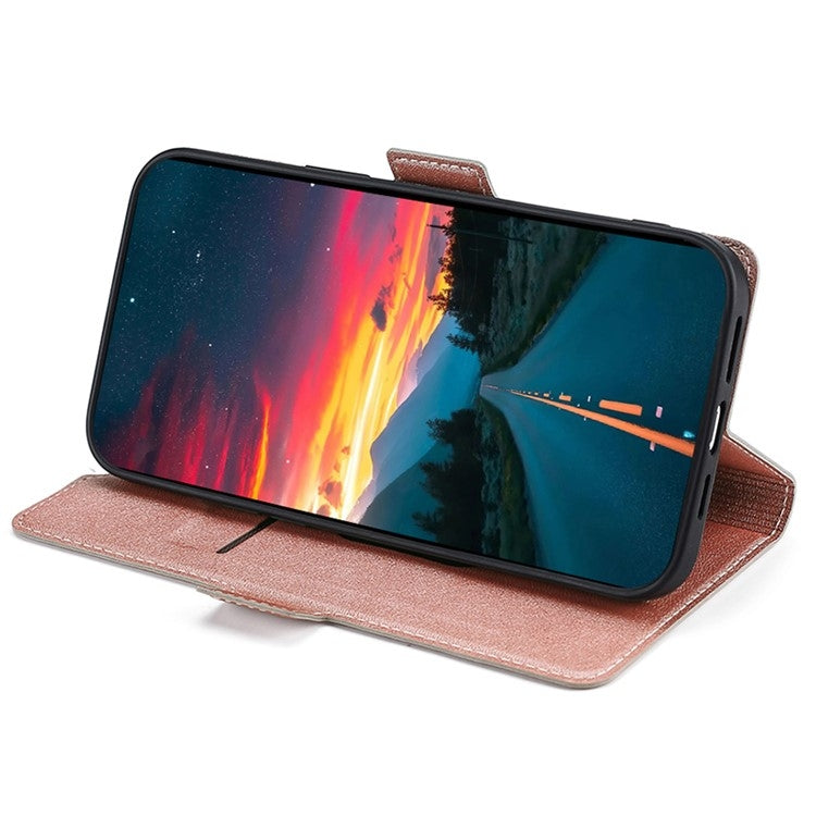 For Motorola Moto G Play 4G 2024 Ultra-thin Voltage Side Buckle Horizontal Flip Leather Phone Case(Rose Gold) - Motorola Cases by buy2fix | Online Shopping UK | buy2fix