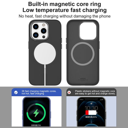 For iPhone 15 Pro Max Mutural Karen Series Liquid Silicone Magsafe Phone Case(Midnight) - iPhone 15 Pro Max Cases by Mutural | Online Shopping UK | buy2fix