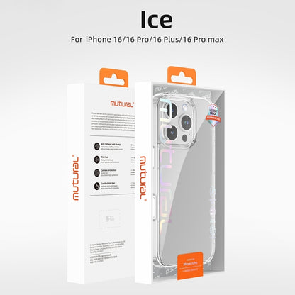 For iPhone 16 Mutural Ice Series TPU Phone Case(Transparent) - iPhone 16 Cases by Mutural | Online Shopping UK | buy2fix