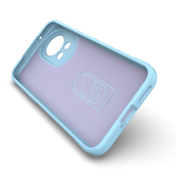 For Huawei nova 12 5G Magic Shield TPU + Flannel Phone Case(Light Blue) - Huawei Cases by buy2fix | Online Shopping UK | buy2fix