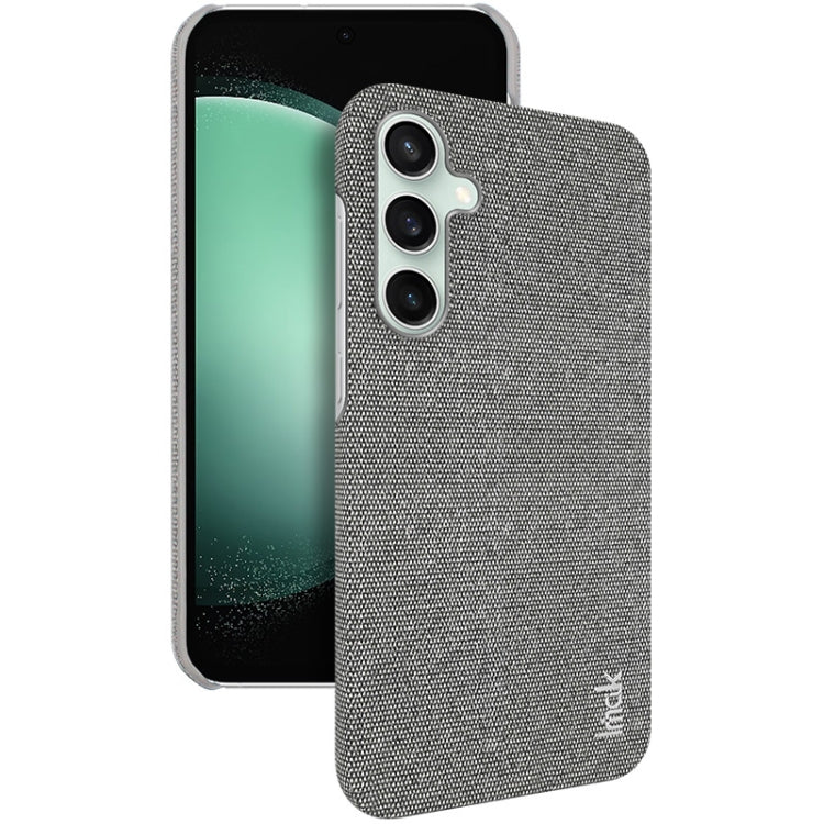 For Samsung Galaxy S23 FE 5G imak Ruiyi Series Cloth Texture PU + PC Phone Case(Light Grey) - Galaxy S23 FE 5G Cases by imak | Online Shopping UK | buy2fix