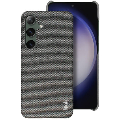 For Samsung Galaxy S24+ 5G imak Ruiyi Series Cloth Texture PU + PC Phone Case(Dark Grey) - Galaxy S24+ 5G Cases by imak | Online Shopping UK | buy2fix