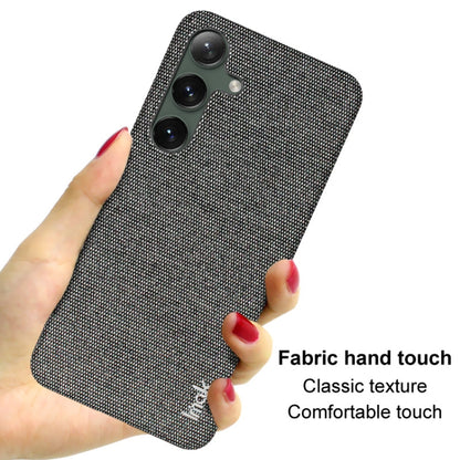 For Samsung Galaxy S24+ 5G imak Ruiyi Series Cloth Texture PU + PC Phone Case(Dark Grey) - Galaxy S24+ 5G Cases by imak | Online Shopping UK | buy2fix