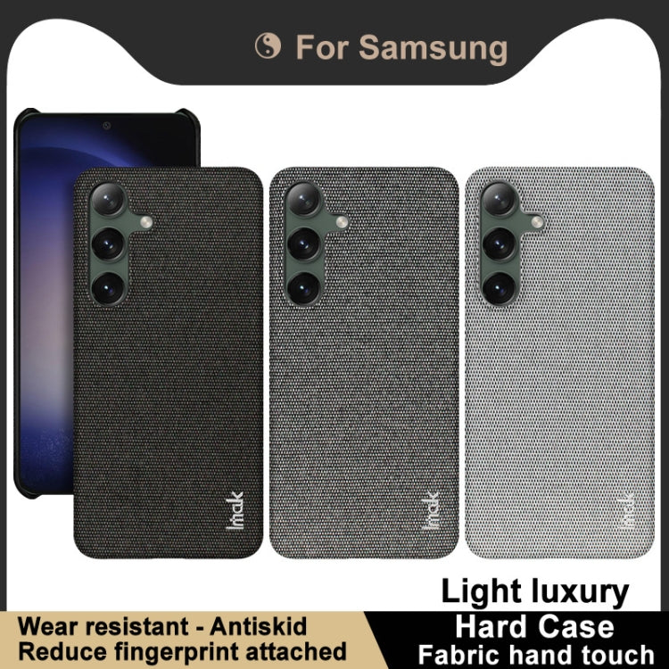 For Samsung Galaxy S24 5G imak Ruiyi Series Cloth Texture PU + PC Phone Case(Dark Grey) - Galaxy S24 5G Cases by imak | Online Shopping UK | buy2fix