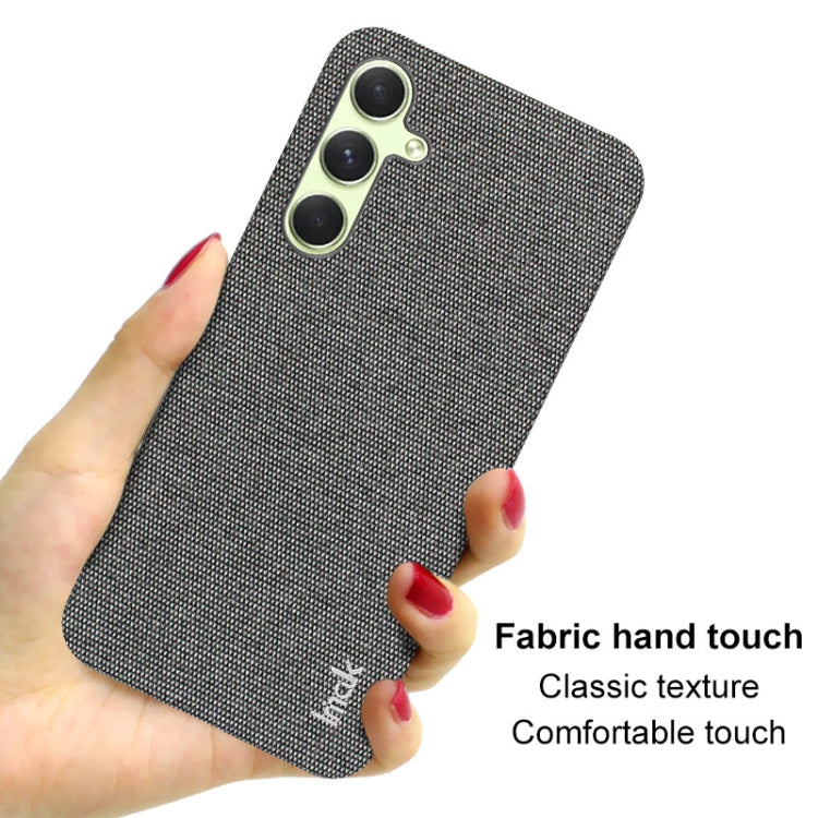 For Samsung Galaxy A35 5G imak Ruiyi Series Cloth Texture PU + PC Phone Case(Light Grey) - Galaxy Phone Cases by imak | Online Shopping UK | buy2fix