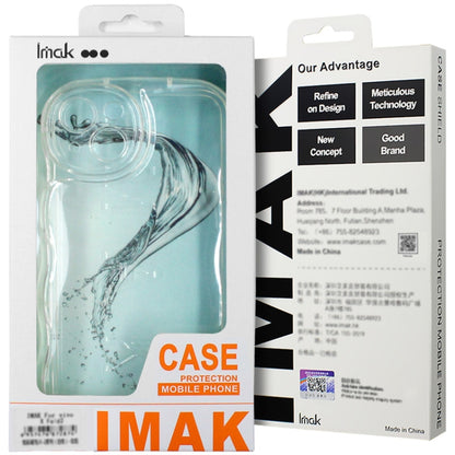 For iPhone 14 IMAK Wave Bubble Soft Shockproof Phone Case(Transparent Black) - iPhone 14 Cases by imak | Online Shopping UK | buy2fix