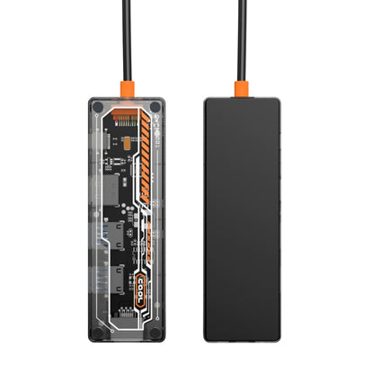 SW5R 5 in 1 Type-C to PD + USB3.0 + USB2.0 + HDMI + RJ45 HUB Docking Station(Grey) - USB HUB by buy2fix | Online Shopping UK | buy2fix