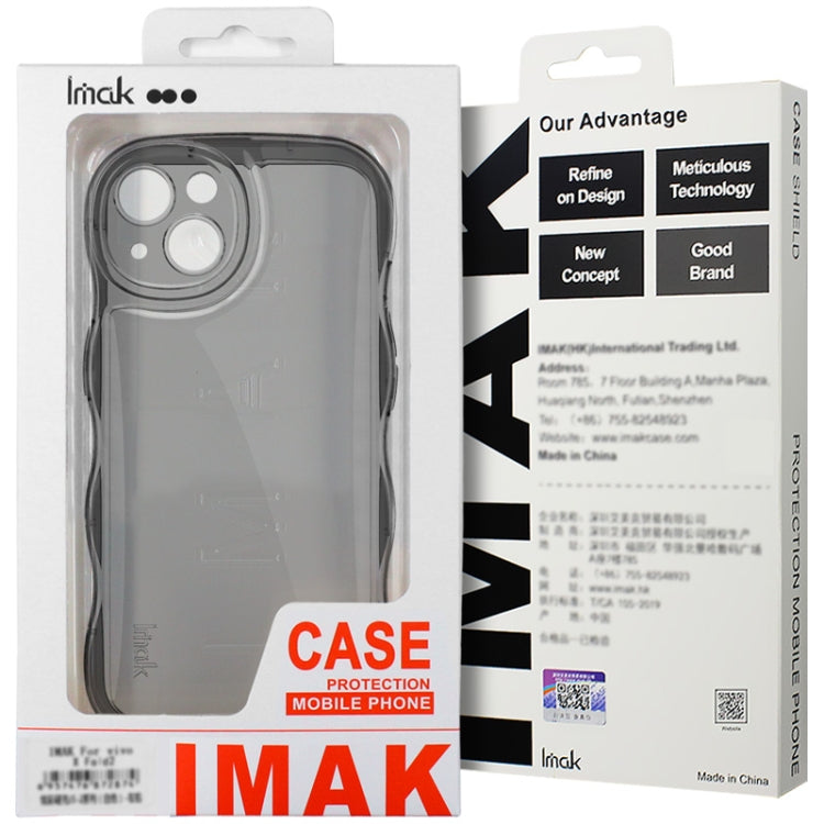 For Huawei Mate 60 Pro / 60 Pro+ IMAK Wave Bubble Soft Shockproof Phone Case(Transparent Black) - Huawei Cases by imak | Online Shopping UK | buy2fix