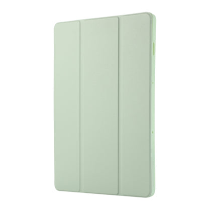 For Samsung Galaxy Tab S9 3-Fold Pure Color TPU Leather Tablet Case with Pen Slot(Green) - Galaxy Tab S9 Cases by buy2fix | Online Shopping UK | buy2fix