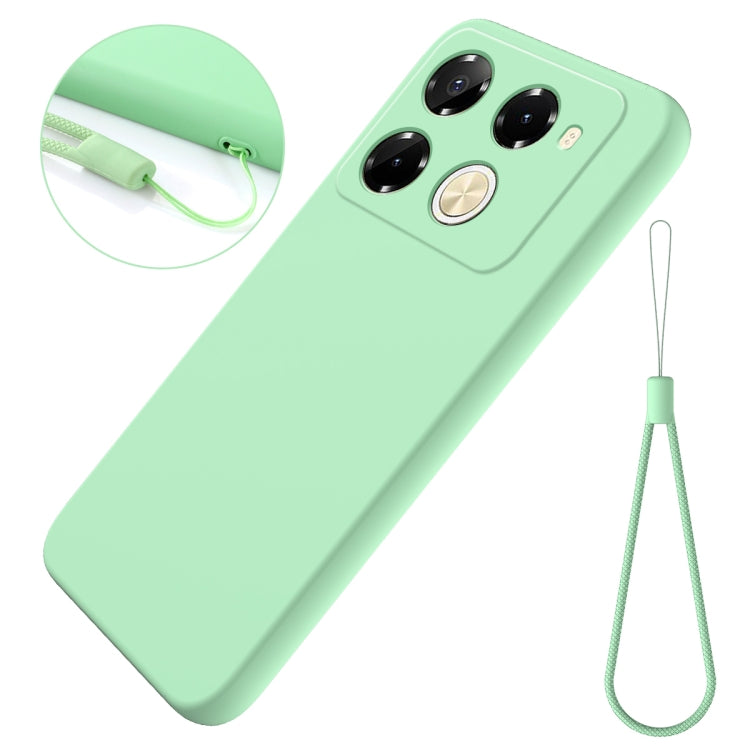 For Infinix Note 40 Pro 5G / 40 Pro+ 5G Solid Color Liquid Silicone Dropproof Full Coverage Protective Case(Green) - Infinix Cases by buy2fix | Online Shopping UK | buy2fix