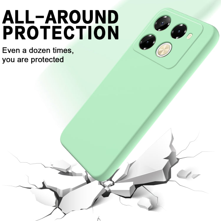 For Infinix Note 40 Pro 5G / 40 Pro+ 5G Solid Color Liquid Silicone Dropproof Full Coverage Protective Case(Green) - Infinix Cases by buy2fix | Online Shopping UK | buy2fix