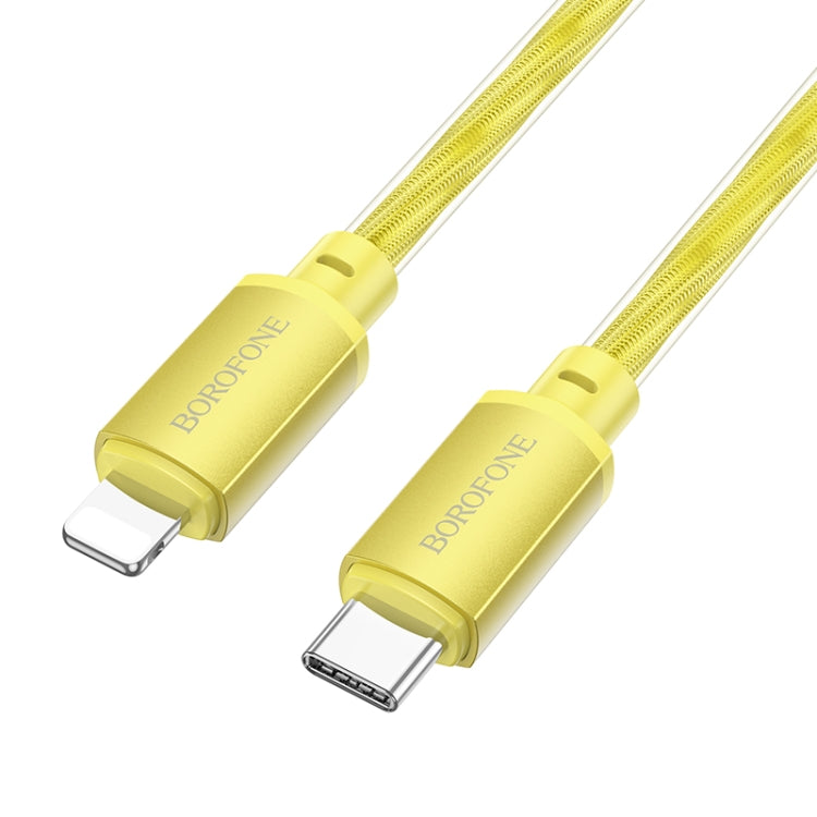 hoco BX95 Vivid PD20W USB-C / Type-C to 8 Pin Silicone Charging Data Cable(Gold) - 2 in 1 Cable by hoco | Online Shopping UK | buy2fix