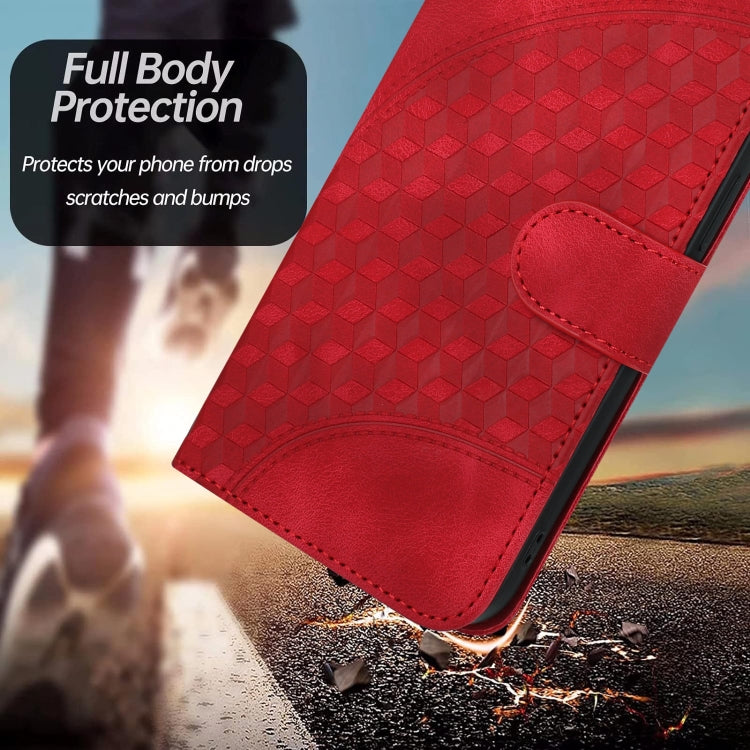 For Xiaomi Redmi Note 13 Pro 5G YX0060 Elephant Head Embossed Phone Leather Case with Lanyard(Red) - Note 13 Pro Cases by buy2fix | Online Shopping UK | buy2fix