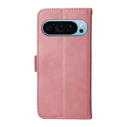 For Google Pixel 9 Classic Calf Texture Flip Leather Phone Case(Rose Gold) - Google Cases by buy2fix | Online Shopping UK | buy2fix