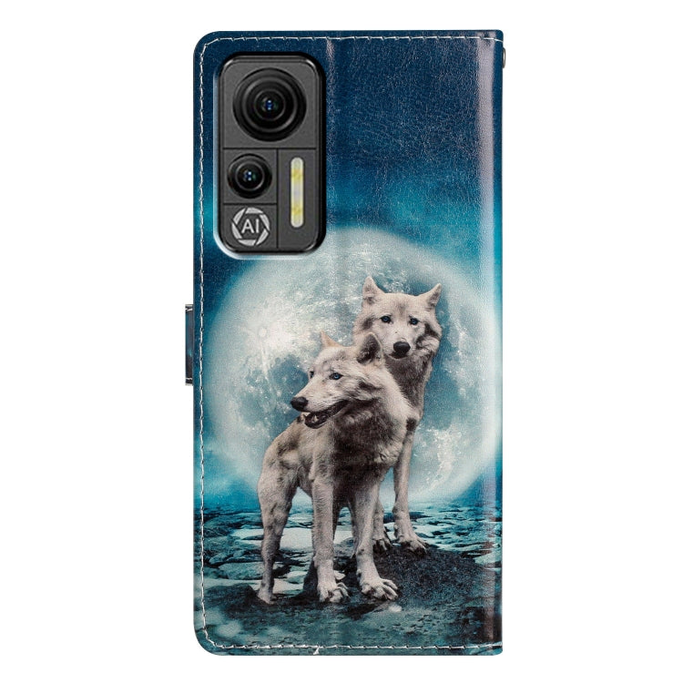 For Ulefone Note 14 Colored Drawing Leather Phone Case(Twin Wolves) - Ulefone Cases by buy2fix | Online Shopping UK | buy2fix