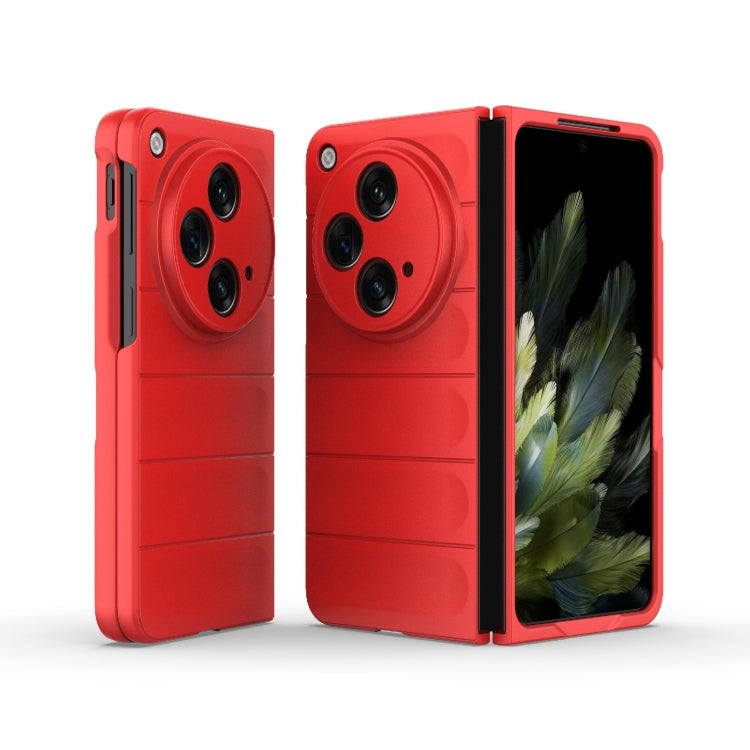 For OPPO Find N3 Magic Shield Fold PC Shockproof Phone Case(Red) - Find N3 Cases by buy2fix | Online Shopping UK | buy2fix