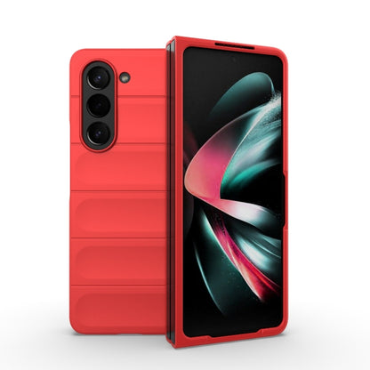 For Samsung Galaxy Z Fold5 5G Magic Shield Fold PC Shockproof Phone Case(Red) - Galaxy Z Fold5 Cases by buy2fix | Online Shopping UK | buy2fix