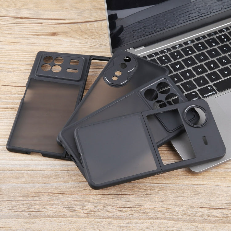 For vivo iQOO 12 Pro Fine Pore Matte Black TPU + PC Phone Case - iQOO 12 Pro Cases by buy2fix | Online Shopping UK | buy2fix