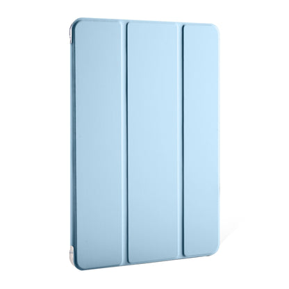 For Huawei MatePad Pro 11 2024 3-fold Clear TPU Leather Tablet Case with Pen Slot(Ice Blue) - Huawei by buy2fix | Online Shopping UK | buy2fix