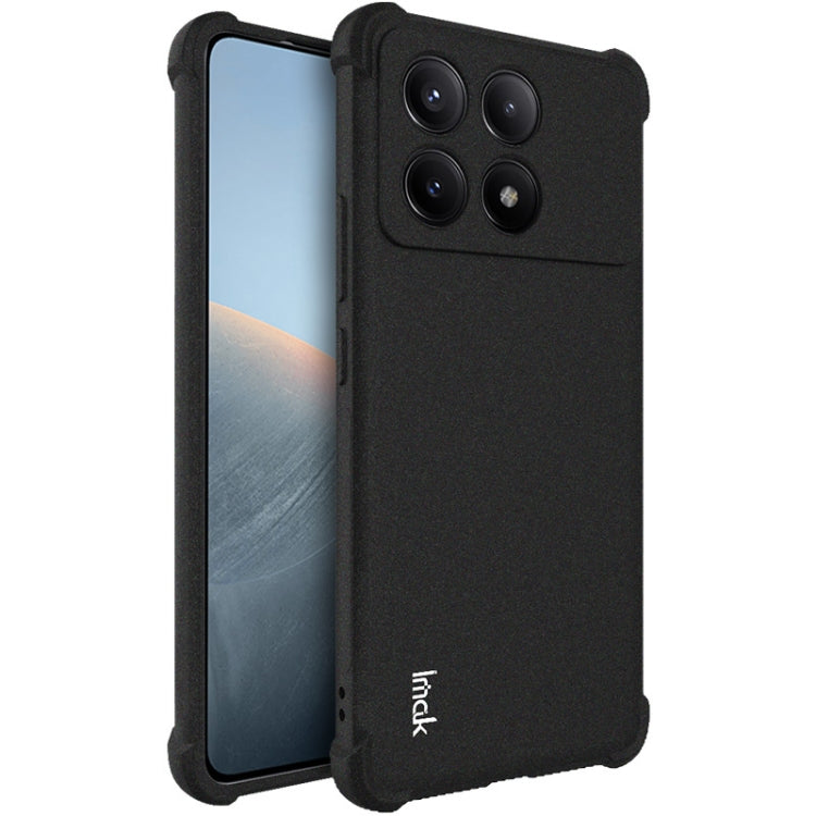 For Xiaomi Poco X6 Pro 5G/Redmi K70E 5G imak Shockproof Airbag TPU Phone Case(Matte Black) - K70E Cases by imak | Online Shopping UK | buy2fix