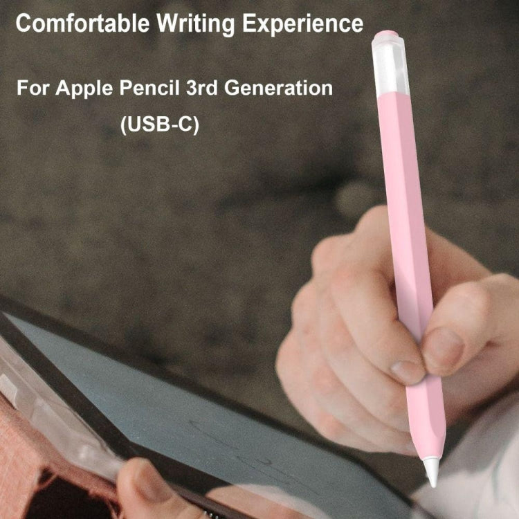 For Apple Pencil (USB-C) Jelly Silicone Stylus Pen Protective Cover(Midnight Blue) - Pencil Accessories by buy2fix | Online Shopping UK | buy2fix