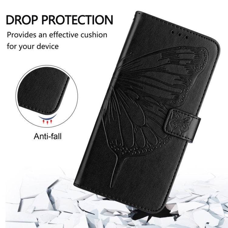 For Xiaomi 13 Ultra Embossed Butterfly Leather Phone Case(Black) - 13 Ultra Cases by buy2fix | Online Shopping UK | buy2fix