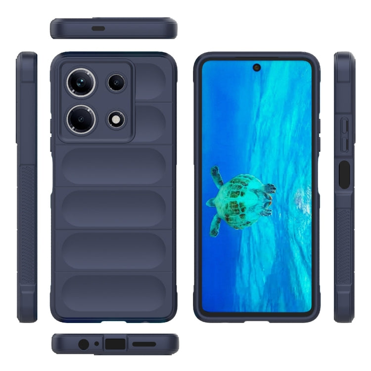 For Infinix Note 30 4G Magic Shield TPU + Flannel Phone Case(Dark Blue) - Infinix Cases by buy2fix | Online Shopping UK | buy2fix