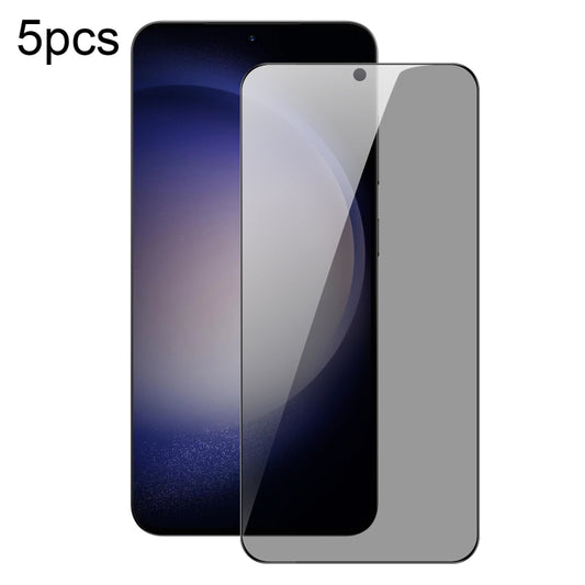 For Samsung Galaxy S24 5G 5pcs DUX DUCIS 0.33mm 9H High Aluminum Anti-spy HD Tempered Glass Film - Galaxy S24 5G Tempered Glass by DUX DUCIS | Online Shopping UK | buy2fix