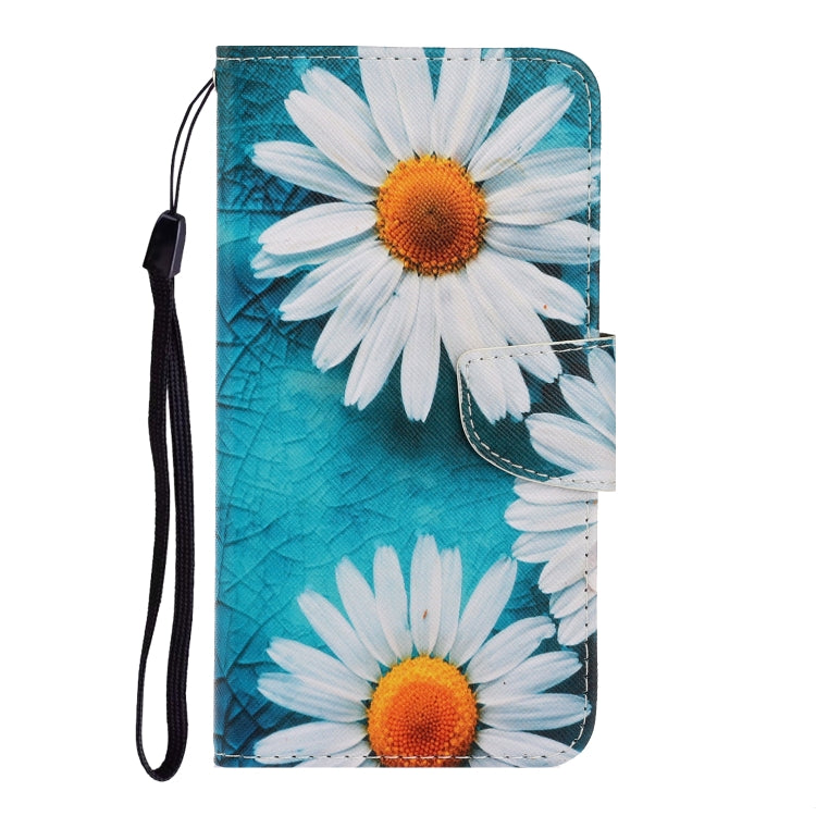 For Samsung Galaxy A55 Colored Drawing Pattern Flip Leather Phone Case(Daisy) - Galaxy Phone Cases by buy2fix | Online Shopping UK | buy2fix