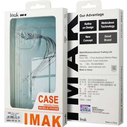 For Realme 12 Pro+ / 12 Pro imak Shockproof Airbag TPU Phone Case(Transparent Black) - Realme Cases by imak | Online Shopping UK | buy2fix