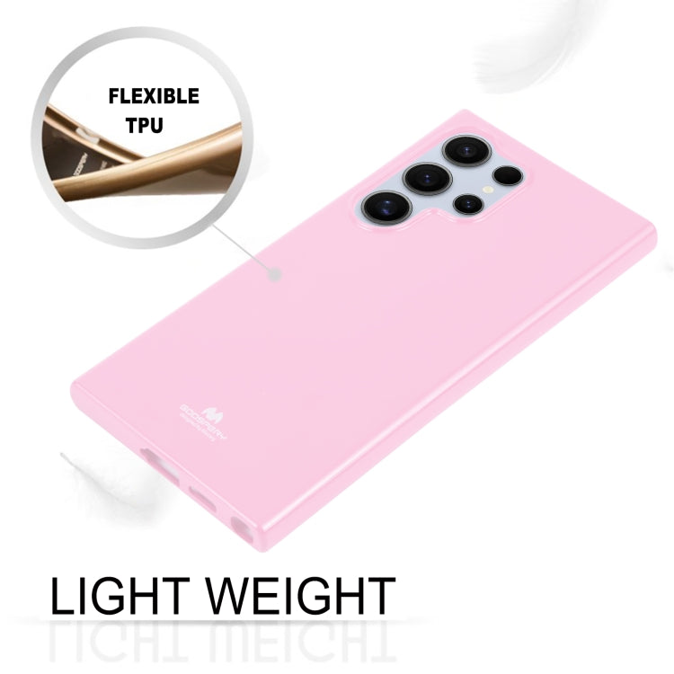 For Samsung Galaxy S24 Ultra 5G GOOSPERY PEARL JELLY Shockproof TPU Phone Case(Pink) - Galaxy S24 Ultra 5G Cases by GOOSPERY | Online Shopping UK | buy2fix