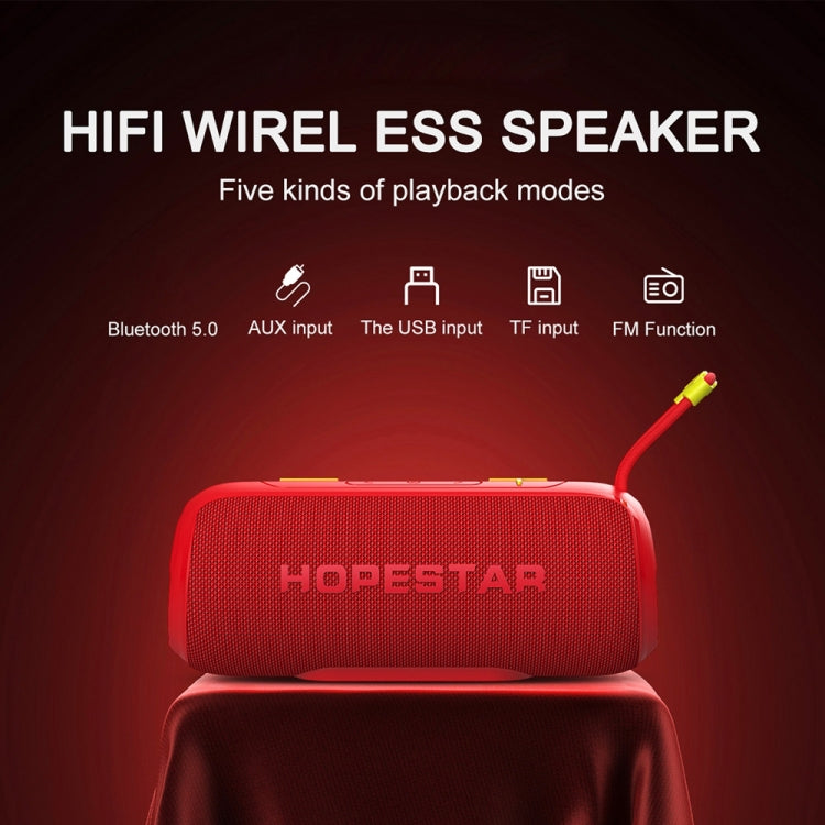 HOPESTAR P26 Outdoor Portable lPX6 Waterproof Dazzling Bluetooth Speaker(Grey) - Waterproof Speaker by HOPESTAR | Online Shopping UK | buy2fix