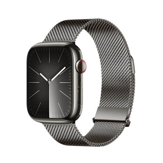 For Apple Watch Series 8 45mm DUX DUCIS Milanese Pro Series Stainless Steel Watch Band(Graphite) - Watch Bands by DUX DUCIS | Online Shopping UK | buy2fix