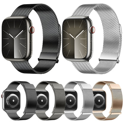 For Apple Watch Series 2 38mm DUX DUCIS Milanese Pro Series Stainless Steel Watch Band(Silver) - Watch Bands by DUX DUCIS | Online Shopping UK | buy2fix