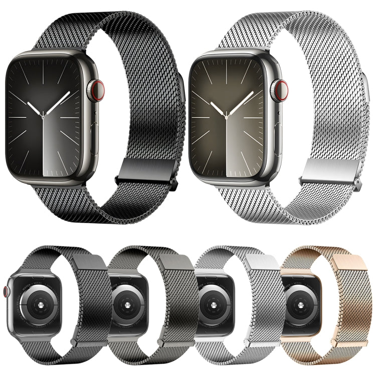 For Apple Watch SE 40mm DUX DUCIS Milanese Pro Series Stainless Steel Watch Band(Silver) - Watch Bands by DUX DUCIS | Online Shopping UK | buy2fix